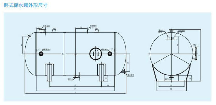 SGW卧式储热水罐/承压水箱