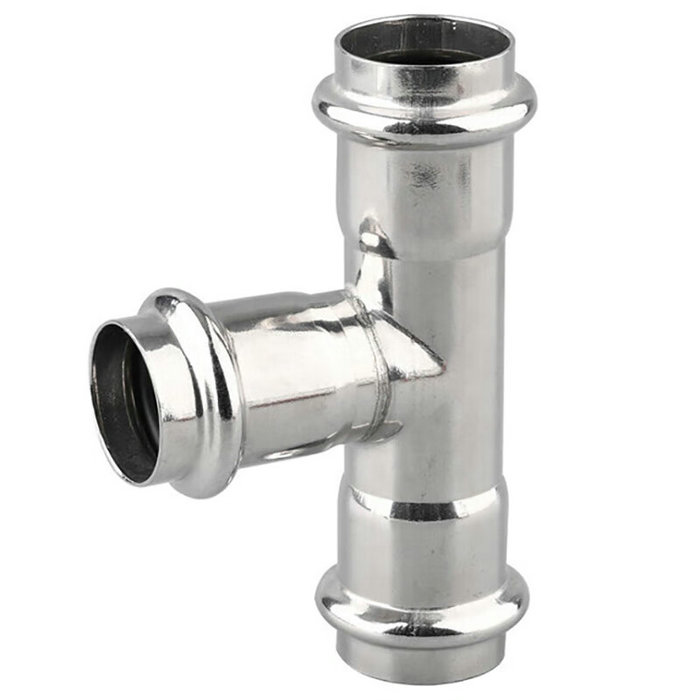 卡压式不锈钢管件：等径三通接头