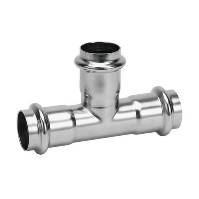 卡压式不锈钢管件：等径三通接头