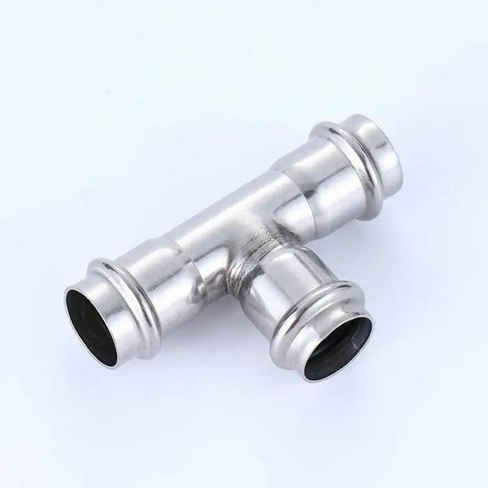 卡压式不锈钢管件：等径三通接头