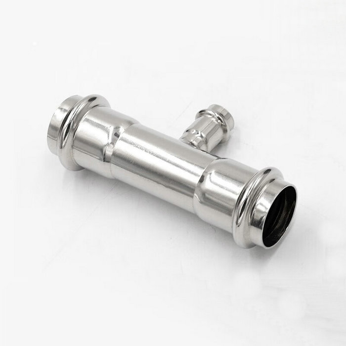 卡压式不锈钢管件：异径三通接头