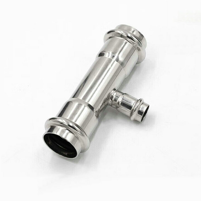 卡压式不锈钢管件：异径三通接头