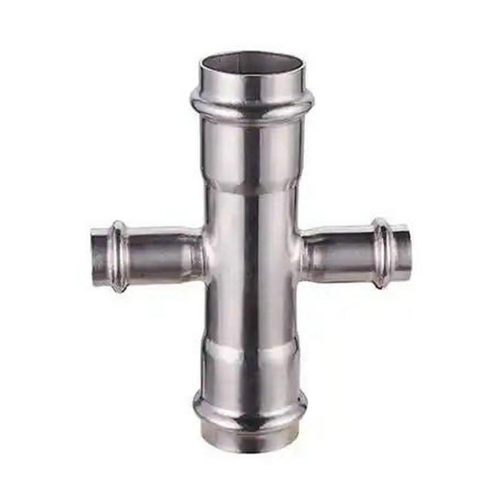 卡压式不锈钢管件：异径四通