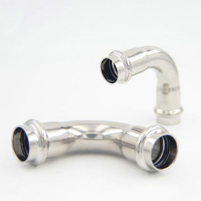 卡压式不锈钢管件：A型90°弯头