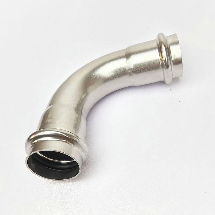 卡压式不锈钢管件：A型45°弯头