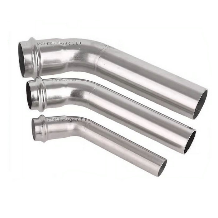 卡压式不锈钢管件:B型45°弯头