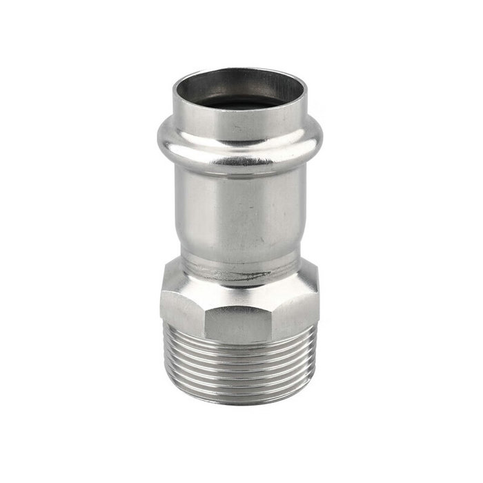 卡压式不锈钢管件：外螺纹转换接头