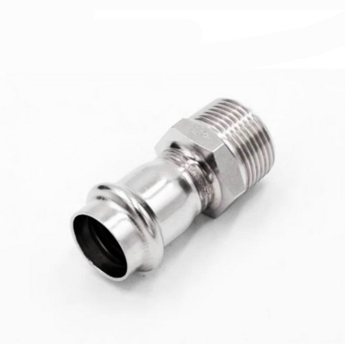 卡压式不锈钢管件：外螺纹转换接头