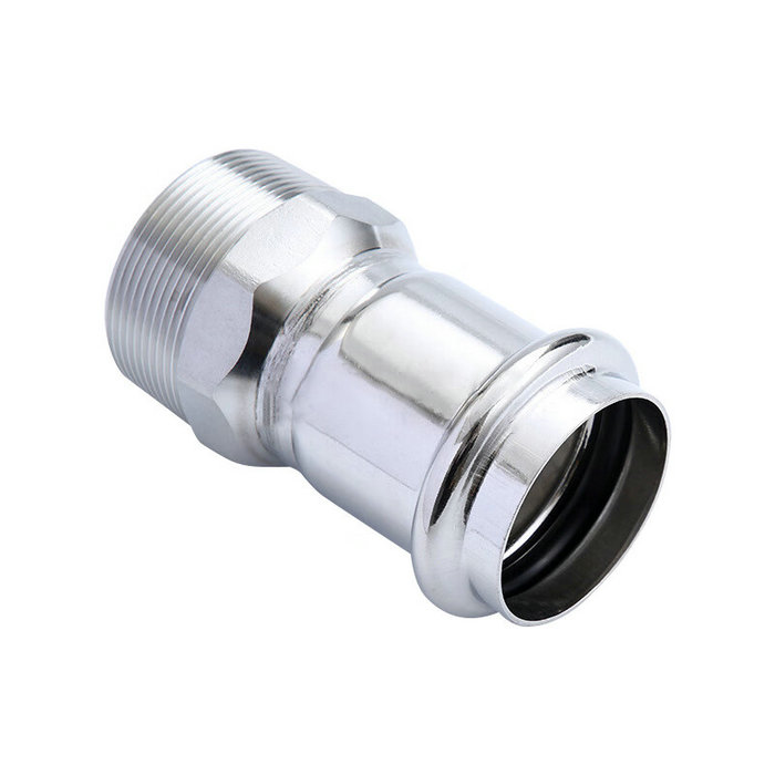 卡压式不锈钢管件：外螺纹转换接头