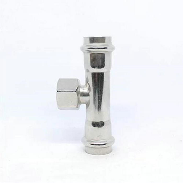 卡压式不锈钢管件：内螺纹三通转换接头