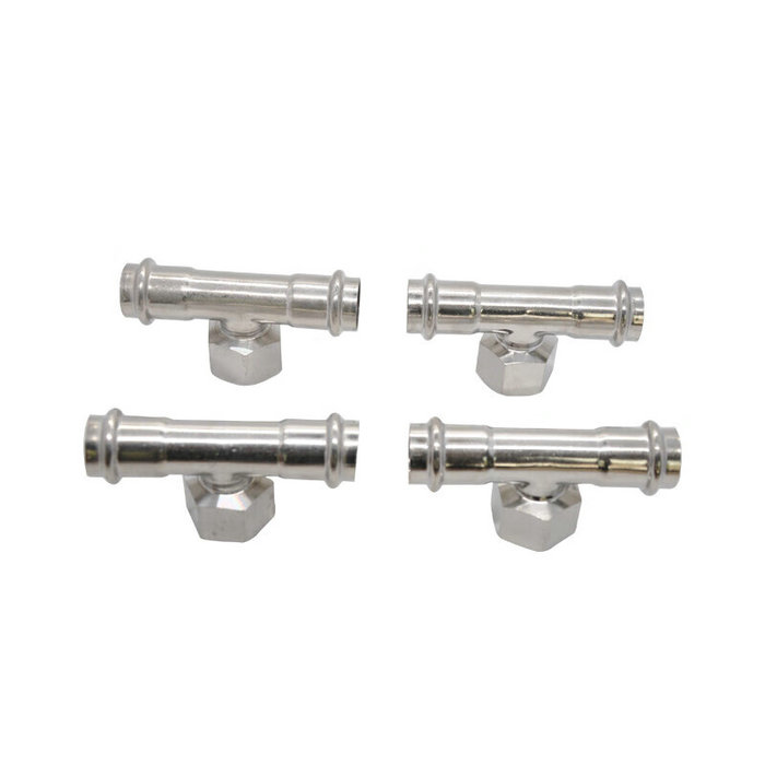 卡压式不锈钢管件：内螺纹三通转换接头