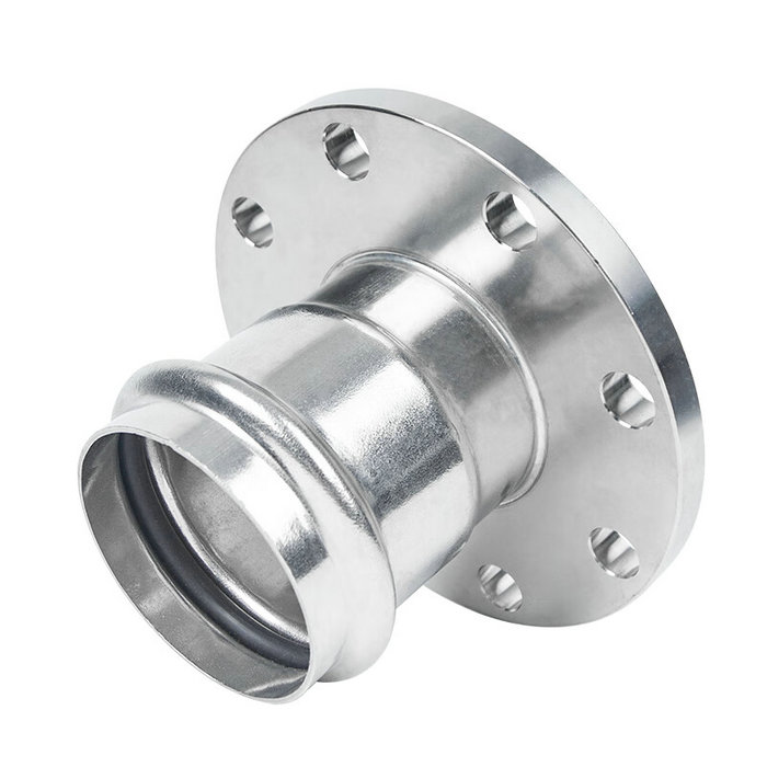 卡压式不锈钢管件：法兰转换接头FG2