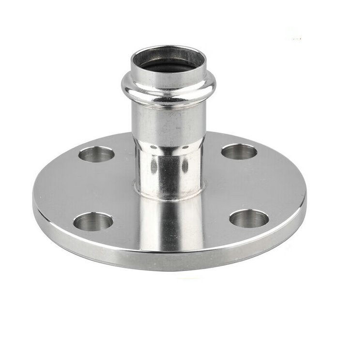 卡压式不锈钢管件：法兰转换接头FG2