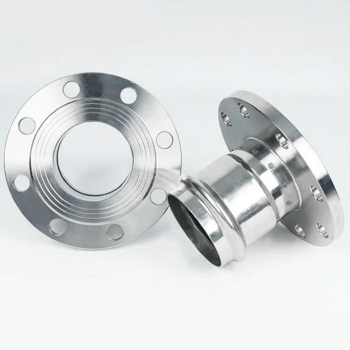 卡压式不锈钢管件：法兰转换接头FG2