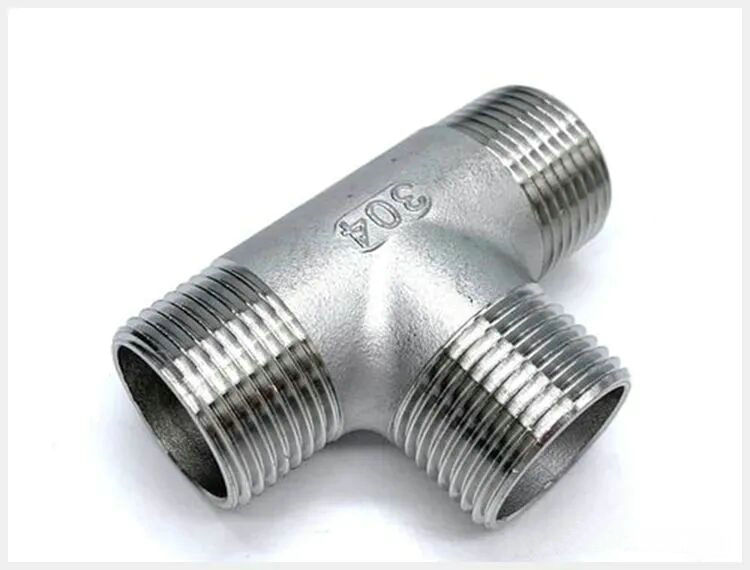 不锈钢连接管件：外丝三通