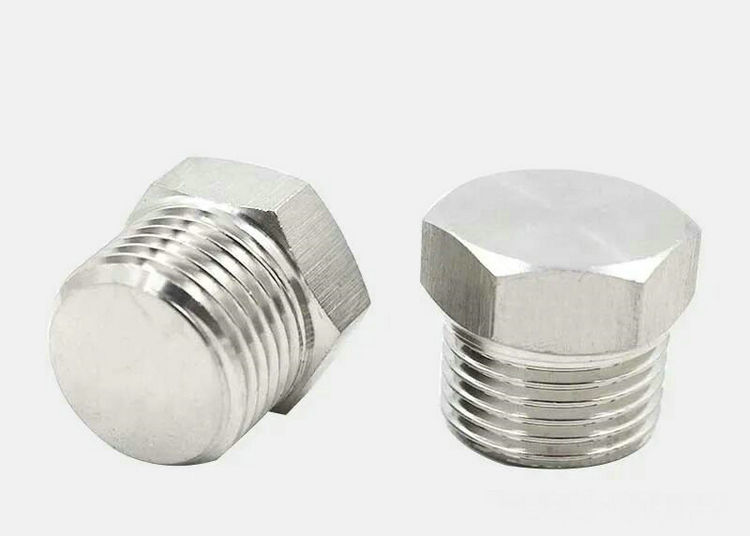 不锈钢连接管件：外丝堵头