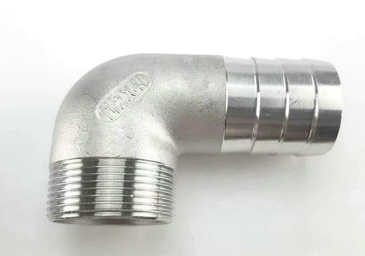 不锈钢连接管件：外丝宝塔弯头